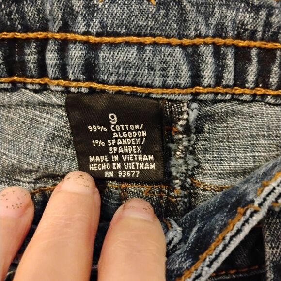 Y2K Arizona Low-rise Bootcut Denim Jeans Hip-huggers City Western Size 9 - Picture 6 of 13